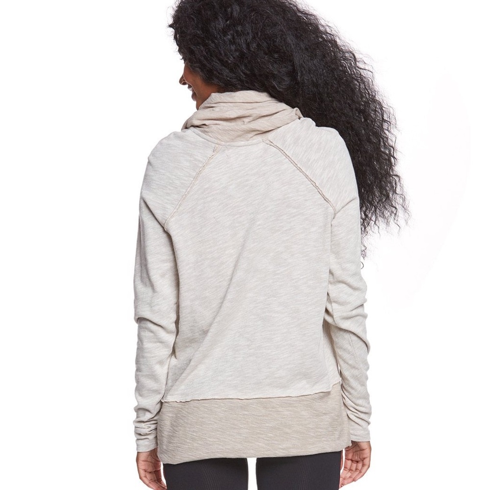 Free People Beach Cotton Cocoon Cowl Neck Pullover - Picture 5 of 10